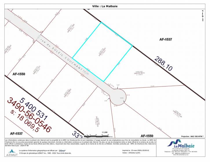 5 - Lot and land for sale, La Malbaie (Code - mb422, Charlevoix)