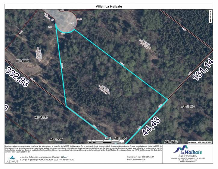 2 - Lot and land for sale, La Malbaie (Code - mb421, Charlevoix)