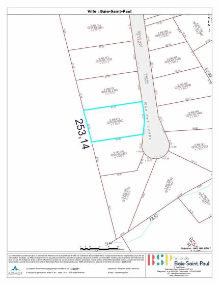 15 - Lot and land for sale, Baie-Saint-Paul (Code - sp837, Charlevoix)