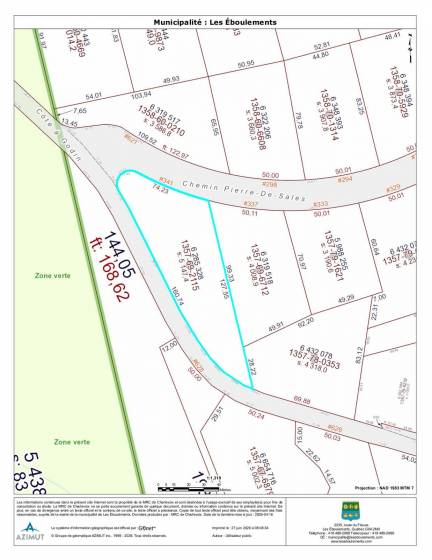 2 - Lot and land for sale, Les Éboulements (Code - eb330, Charlevoix)