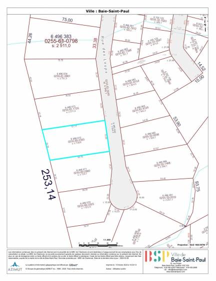 14 - Lot and land for sale, Baie-Saint-Paul (Code - sp839, Charlevoix)