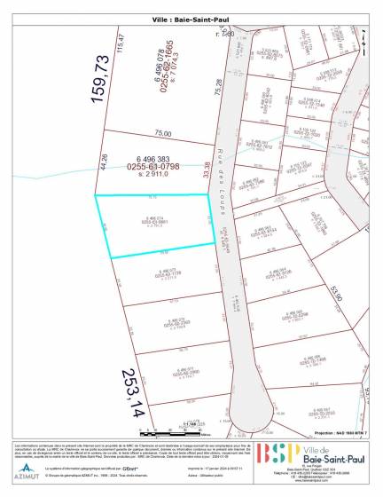 17 - Lot and land for sale, Baie-Saint-Paul (Code - sp841, Charlevoix)