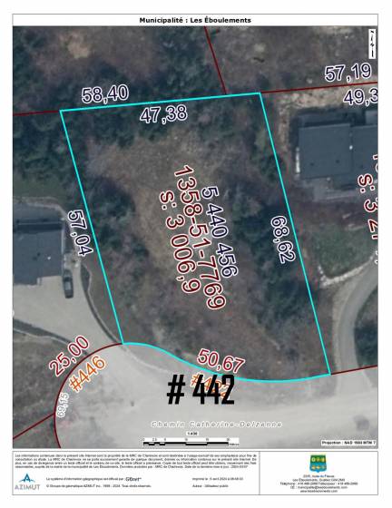 16 - Lot and land for sale, Les Éboulements (Code - eb284, Charlevoix)