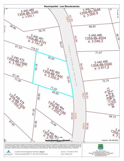 11 - Lot and land for sale, Les Éboulements (Code - eb282, Charlevoix)