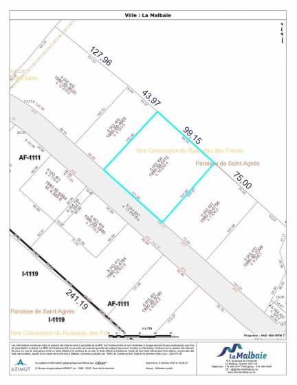 9 - Terrain et terre à vendre, La Malbaie (Code - mb414, Charlevoix)